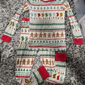 Little Sleepies Red and Green Holiday Pajama Set